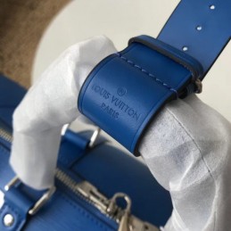 Replica Louis Vuitton Blue Football Keepall Bandouliere 50