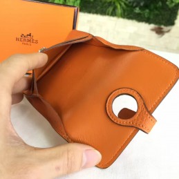Replica Hermes Orange Dogon Wallet