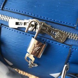 Replica Louis Vuitton Blue Football Keepall Bandouliere 50