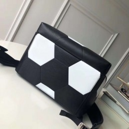 Replica Louis Vuitton Black Football Apollo Backpack