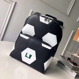 Replica Louis Vuitton Black Football Apollo Backpack