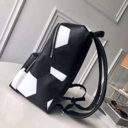 Replica Louis Vuitton Black Football Apollo Backpack