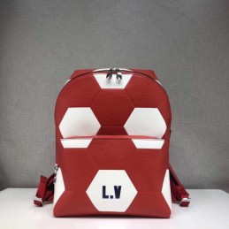 Replica Louis Vuitton Red Football Apollo Backpack
