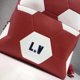 Replica Louis Vuitton Red Football Apollo Backpack