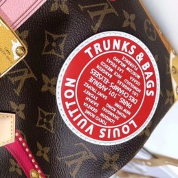 Replica Louis Vuitton Brown Monogram Travel Patch Speedy 30