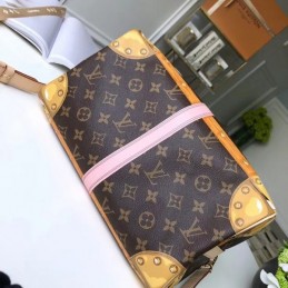 Replica Louis Vuitton Brown Monogram Travel Patch Speedy 30