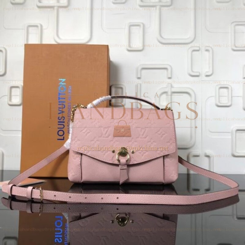 Replica Louis Vuitton Pale Pink Embossed Monogram Blanche BB