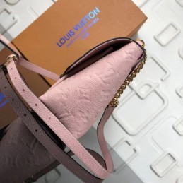 Replica Louis Vuitton Pale Pink Embossed Monogram Blanche BB