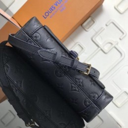 Replica Louis Vuitton Black Embossed Monogram Blanche BB