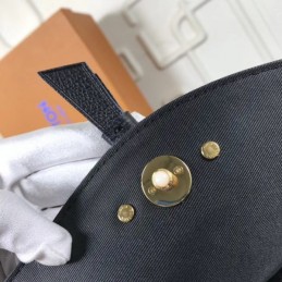 Replica Louis Vuitton Black Embossed Monogram Blanche BB