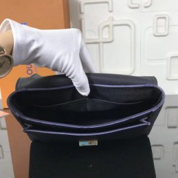 Replica Louis Vuitton Black Embossed Monogram Blanche BB