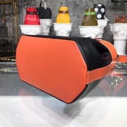 Replica Louis Vuitton Black Orange Flap Noe