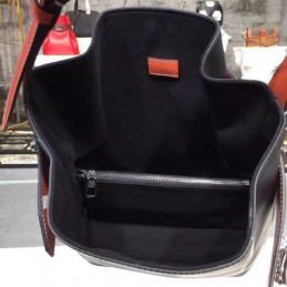 Replica Louis Vuitton Black Orange Flap Noe