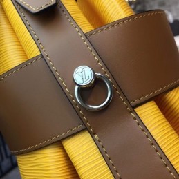 Replica Louis Vuitton Yellow Brown Flap Noe