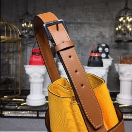 Replica Louis Vuitton Yellow Brown Flap Noe