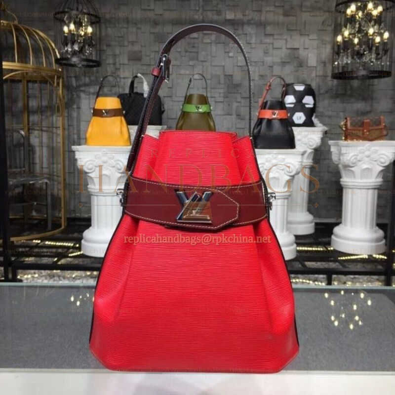 Replica Louis Vuitton Red Black Flap Noe