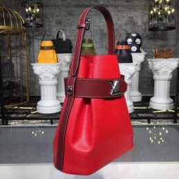 Replica Louis Vuitton Red Black Flap Noe