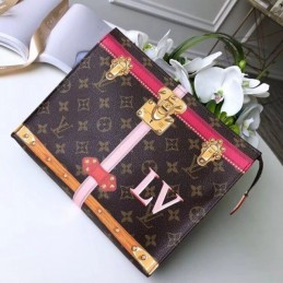 Replica Louis Vuitton Brown Monogram Multicolor Trunk Toiletry Pouch 26