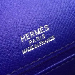 Replica Hermes Cobalt Blue Kelly Pochette Gold Hardware Bag
