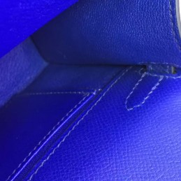 Replica Hermes Cobalt Blue Kelly Pochette Gold Hardware Bag
