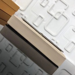 Replica Louis Vuitton Beige Textured Chain Felicie Pochette