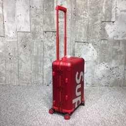 Replica Louis Vuitton Red Supreme Rimowa 45L Luggage