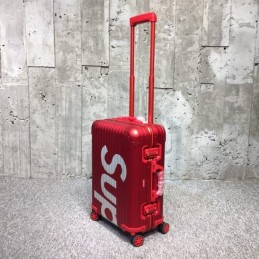 Replica Louis Vuitton Red Supreme Rimowa 45L Luggage
