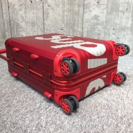 Replica Louis Vuitton Red Supreme Rimowa 45L Luggage