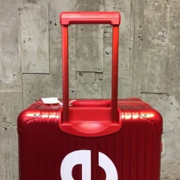 Replica Louis Vuitton Red Supreme Rimowa 82L Luggage