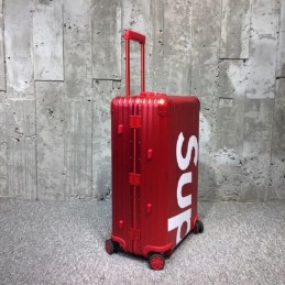 Replica Louis Vuitton Red Supreme Rimowa 82L Luggage