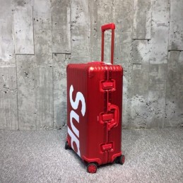 Replica Louis Vuitton Red Supreme Rimowa 82L Luggage
