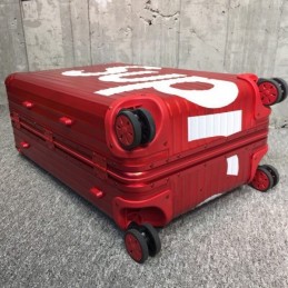 Replica Louis Vuitton Red Supreme Rimowa 82L Luggage