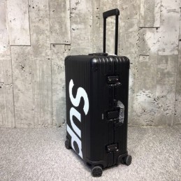 Replica Louis Vuitton Black Supreme Rimowa 82L Luggage