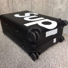 Replica Louis Vuitton Black Supreme Rimowa 82L Luggage