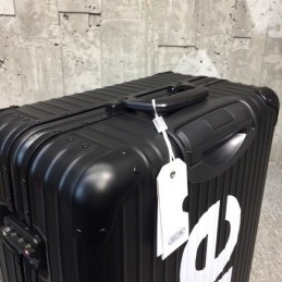 Replica Louis Vuitton Black Supreme Rimowa 82L Luggage