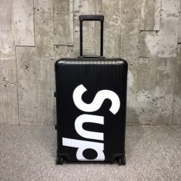 Replica Louis Vuitton Black Supreme Rimowa 82L Luggage