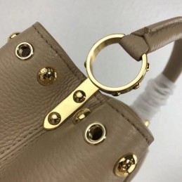 Replica Louis Vuitton Taupe Studded Capucines BB