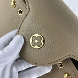 Replica Louis Vuitton Taupe Studded Capucines BB