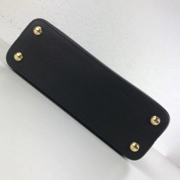 Replica Louis Vuitton Black Studded Capucines BB