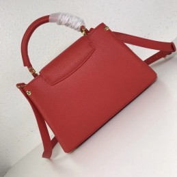 Replica Louis Vuitton Red Studded Capucines BB