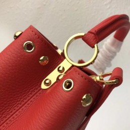 Replica Louis Vuitton Red Studded Capucines BB
