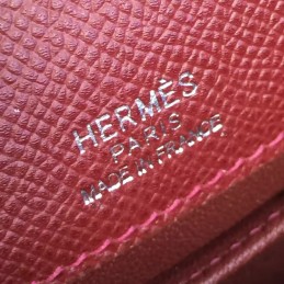 Replica Hermes Burgundy Kelly Pochette Palladium Hardware Bag