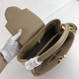 Replica Louis Vuitton Taupe Studded Capucines PM