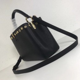 Replica Louis Vuitton Black Studded Capucines PM