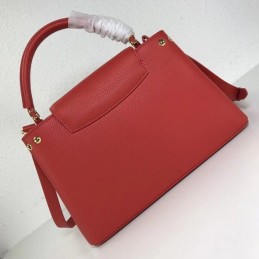 Replica Louis Vuitton Red Studded Capucines PM