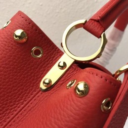 Replica Louis Vuitton Red Studded Capucines PM