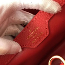 Replica Louis Vuitton Red Studded Capucines PM