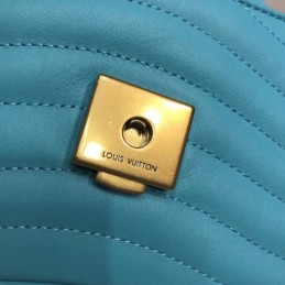 Replica Louis Vuitton Turquoise Quilted Rainbow Logo New Wave Chain Bag MM