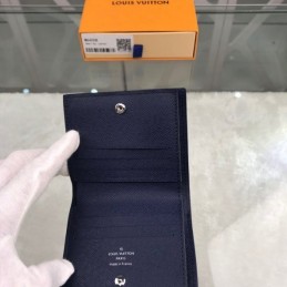 Replica Louis Vuitton Navy Blue Epi Leather Multiple Wallet