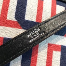 Replica Hermes Black Geometric Print Kelly 28 Bag